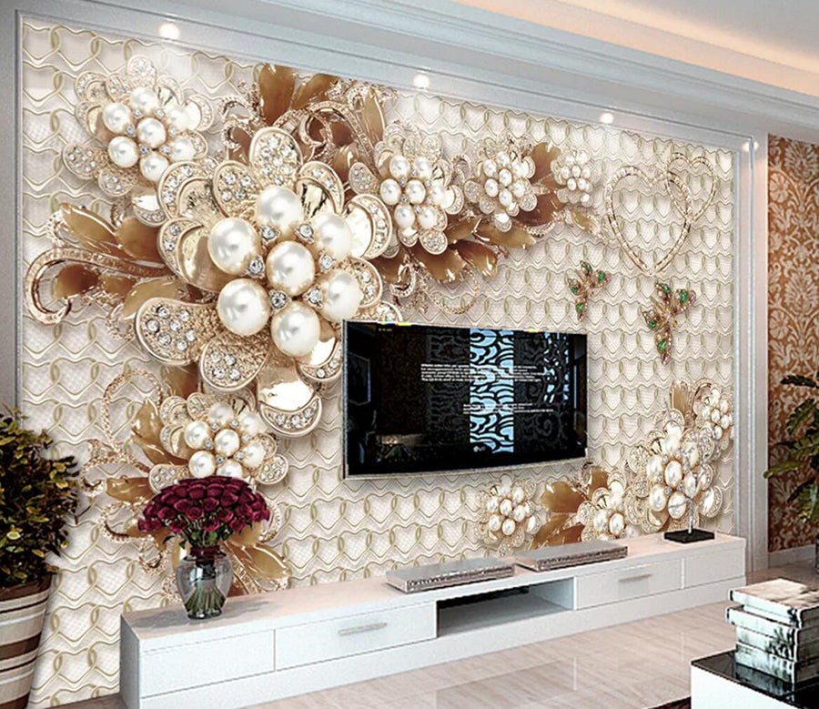 3D Emerald Butterfly WC324 Wall Murals