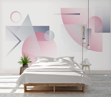 3D Three-color Geometric Transfer 1056 Wall Murals