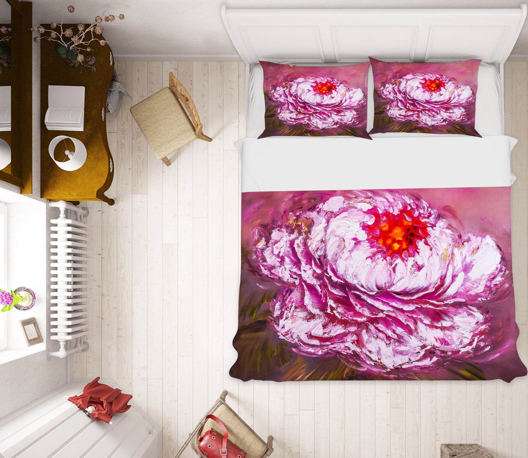 3D Pink Flower 447 Skromova Marina Bedding Bed Pillowcases Quilt