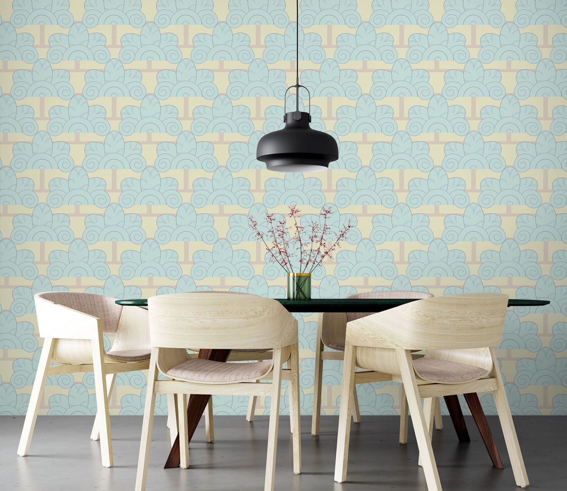 3D Yellow Pattern 98142 Kasumi Loffler Wall Mural Wall Murals