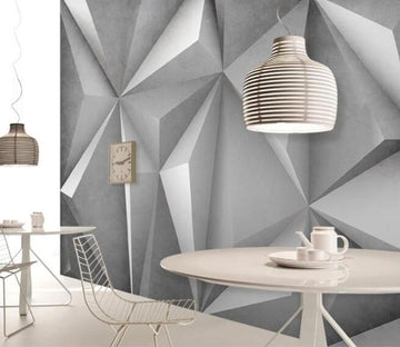 3D White Geometric Pattern 448 Wall Murals Wallpaper AJ Wallpaper 2 
