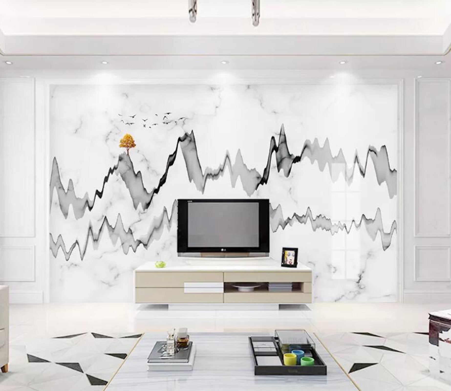 3D Black Inkjet WC40 Wall Murals Wallpaper AJ Wallpaper 2 
