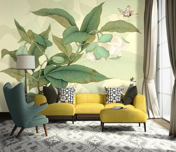 3D Green Leaf 436 Wall Murals Wallpaper AJ Wallpaper 2 