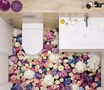 3D Rich And Pretty Flowers 565 Floor Mural  Wallpaper Murals Rug & Mat Print Epoxy waterproof bath floor