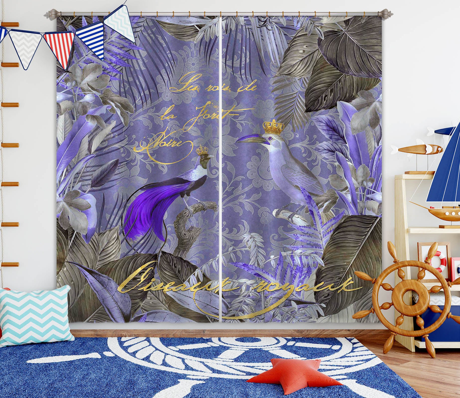 3D Kings Of The Jungle 075 Andrea haase Curtain Curtains Drapes
