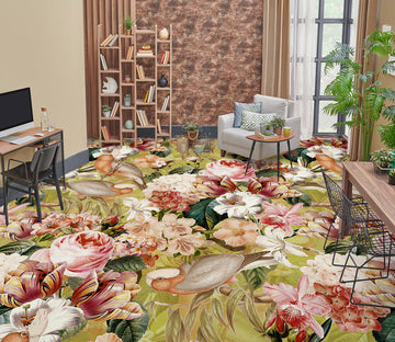 3D Garden Bird 99197 Uta Naumann Floor Mural  Wallpaper Murals Self-Adhesive Removable Print Epoxy