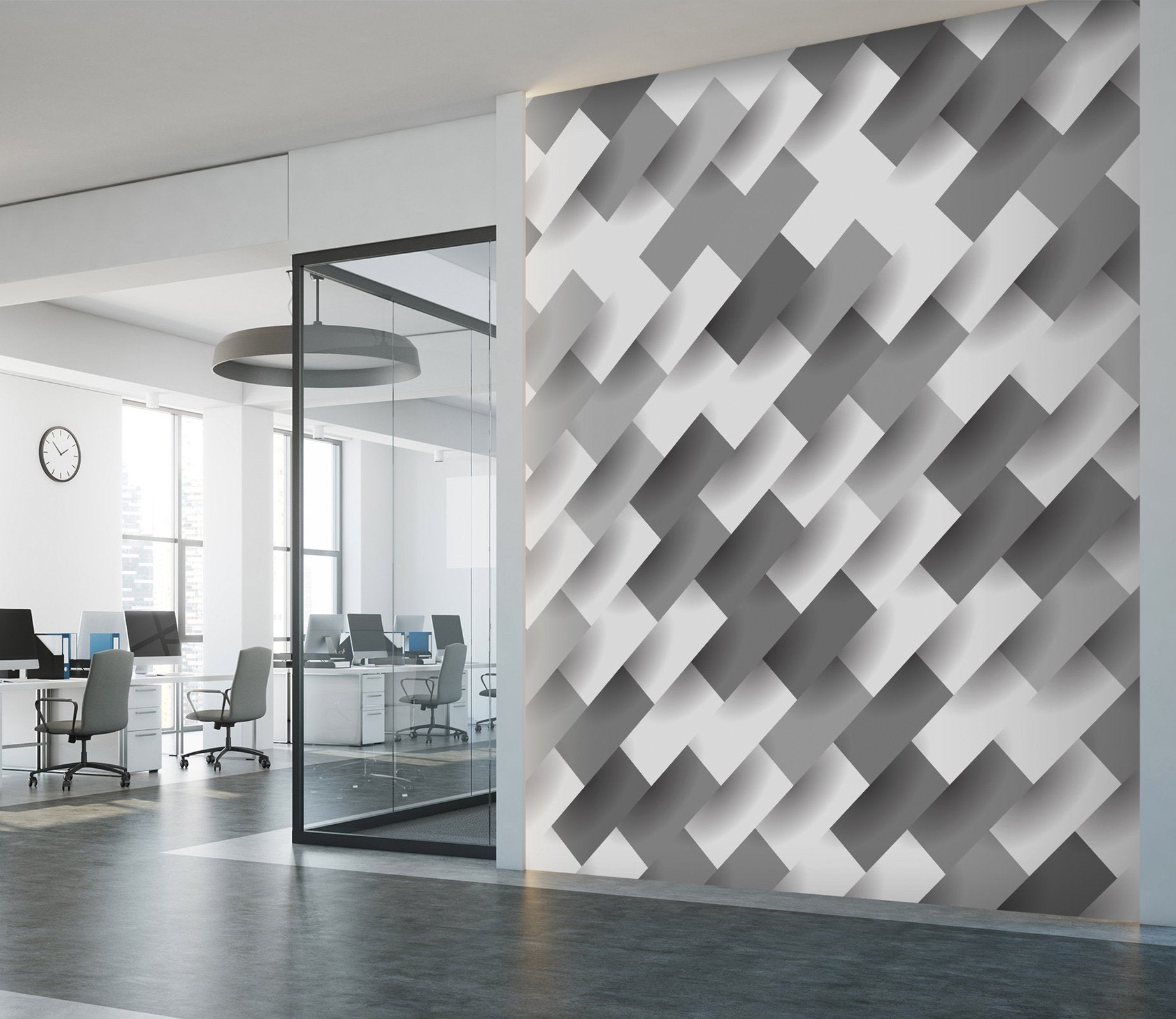 3D Abstract Diagonal 012 Marble Tile Texture Wallpaper AJ Wallpaper 2 