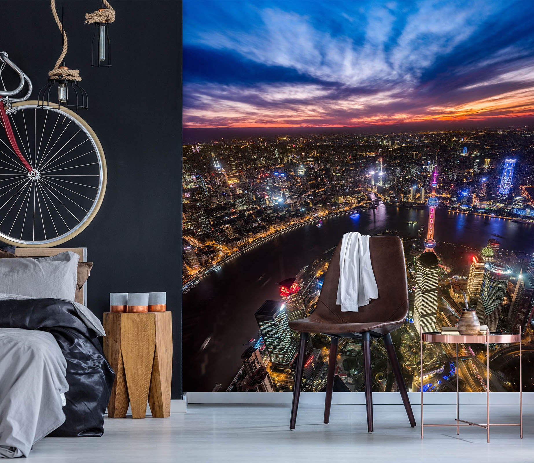 3D City Night 1409 Marco Carmassi Wall Mural Wall Murals