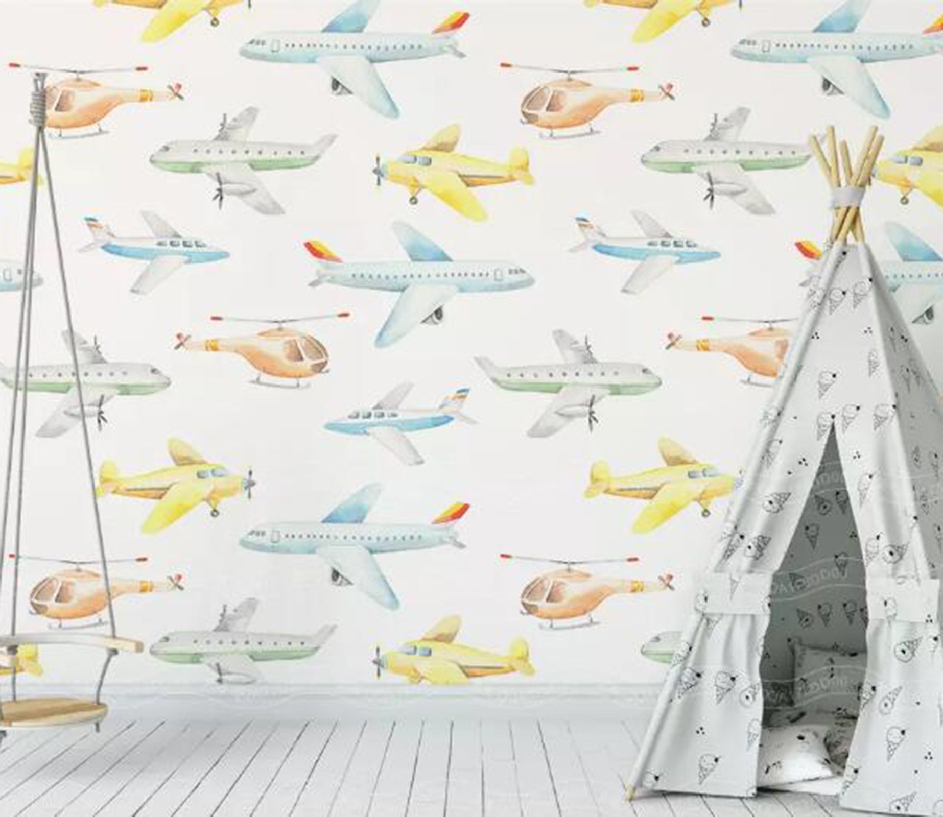 3D Color Plane WG87 Wall Murals Wallpaper AJ Wallpaper 2 