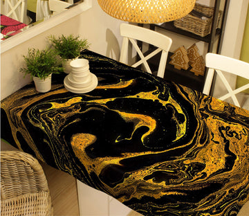 3D Golden Turbulence 18 Tablecloths Wallpaper AJ Wallpaper 