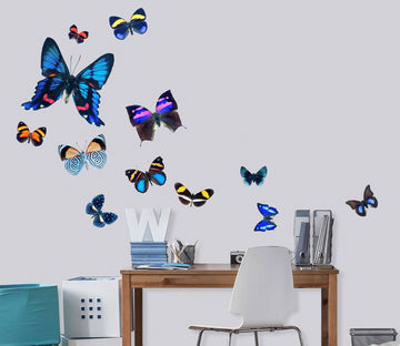 3D Colorful Butterfly 169 Animals Wall Stickers Wallpaper AJ Wallpaper 