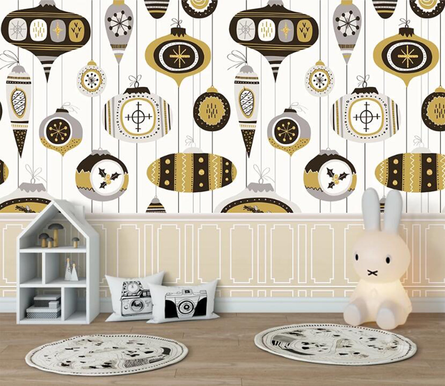 3D Clock Design Arrangement 2518 Wall Murals