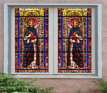 3D Believer Flower 140 Window Film Print Sticker Cling Stained Glass UV Block