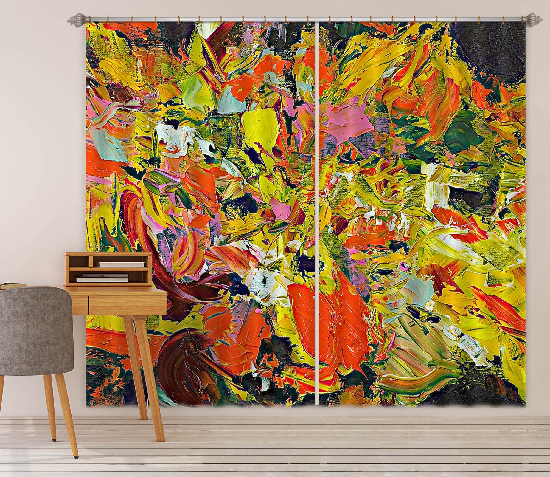 3D Spring Garden 108 Allan P. Friedlander Curtain Curtains Drapes