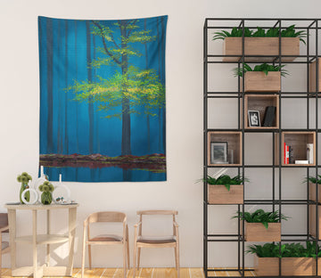 3D Green Tree 5291 Marina Zotova Tapestry Hanging Cloth Hang