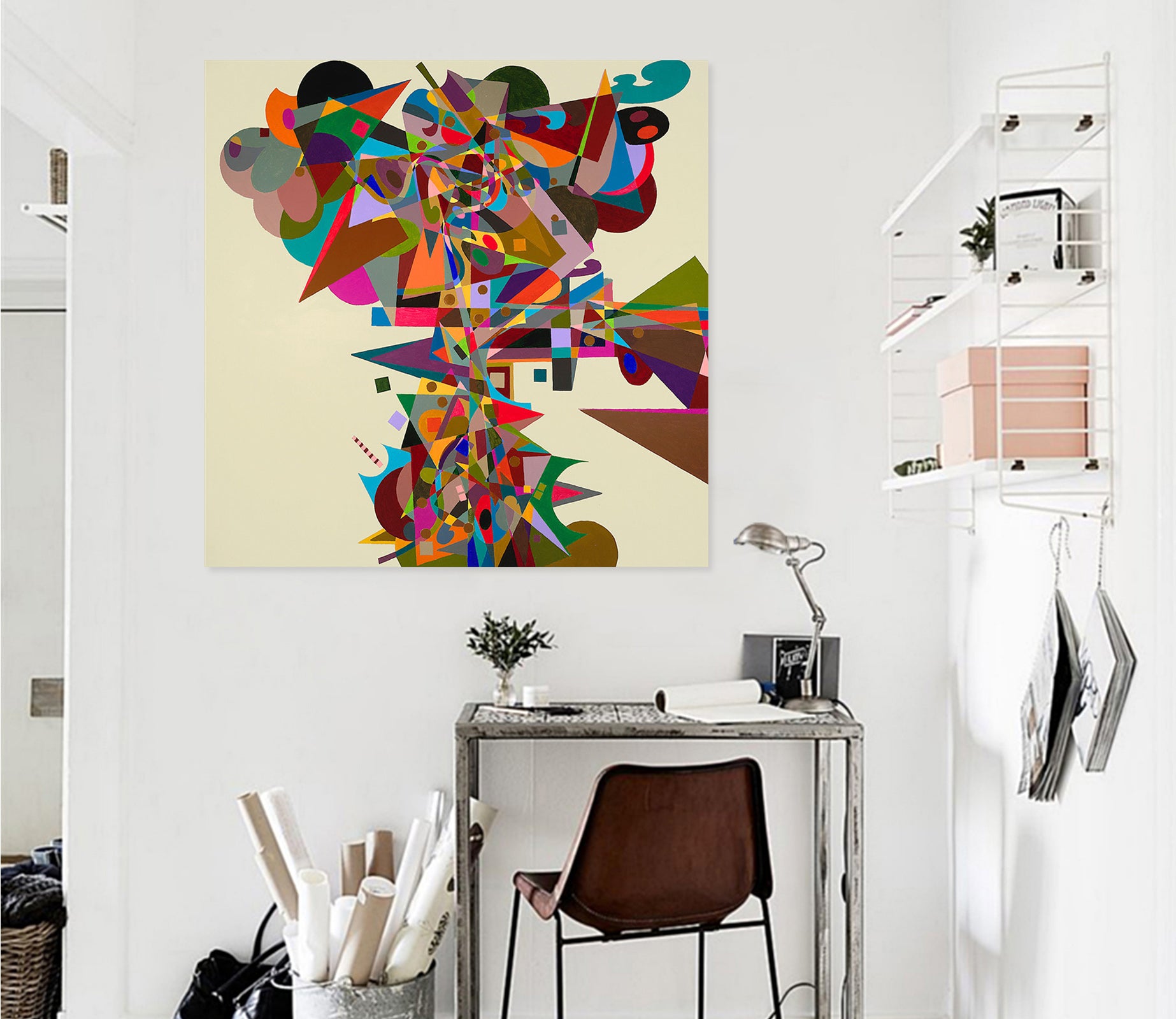 3D Color Triangle 107 Allan P. Friedlander Wall Sticker