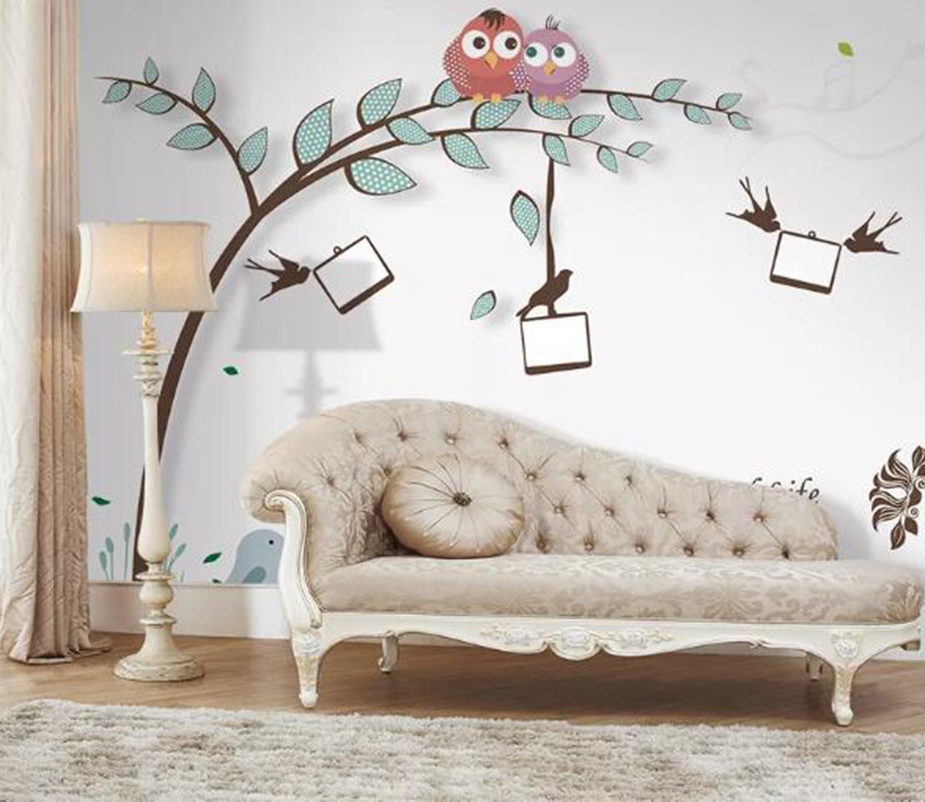 3D Branch Bird WC30 Wall Murals Wallpaper AJ Wallpaper 2 