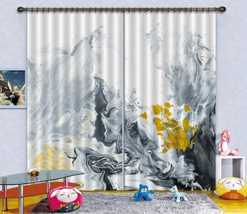 3D Gradient Black Abstract 72 Curtains Drapes Curtains AJ Creativity Home 