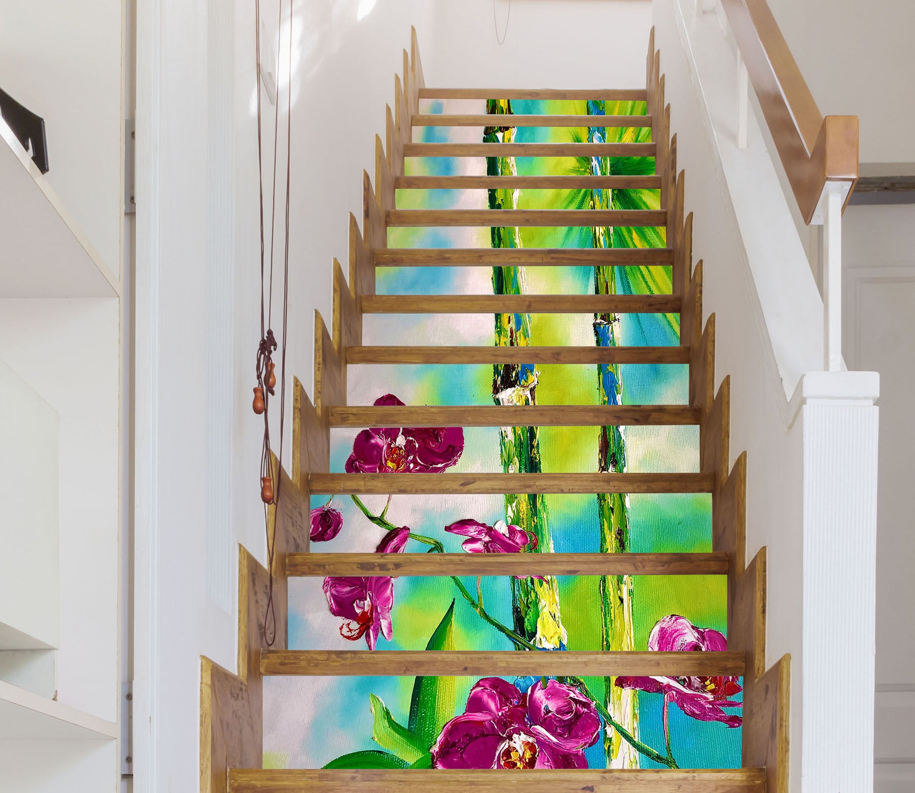 3D Bamboo Flower 2185 Skromova Marina Stair Risers