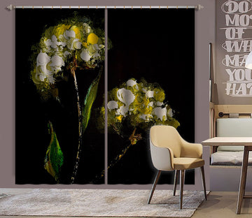 3D Yellow Flower 3009 Skromova Marina Curtain Curtains Drapes