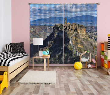 3D Sunny Mountain 124 Marco Carmassi Curtain Curtains Drapes
