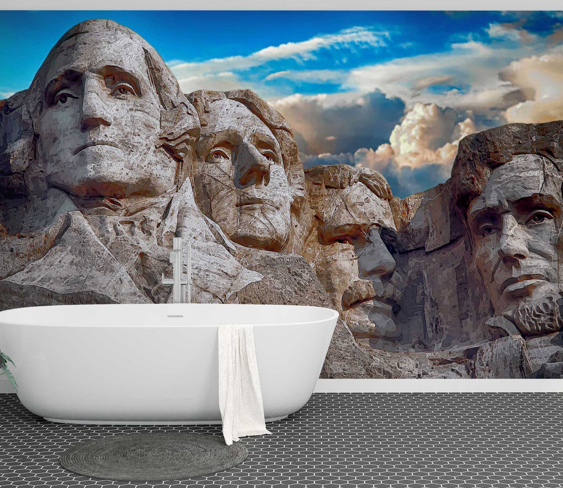 3D Stone Statue 10874 Alius Herb Wall Mural Wall Murals