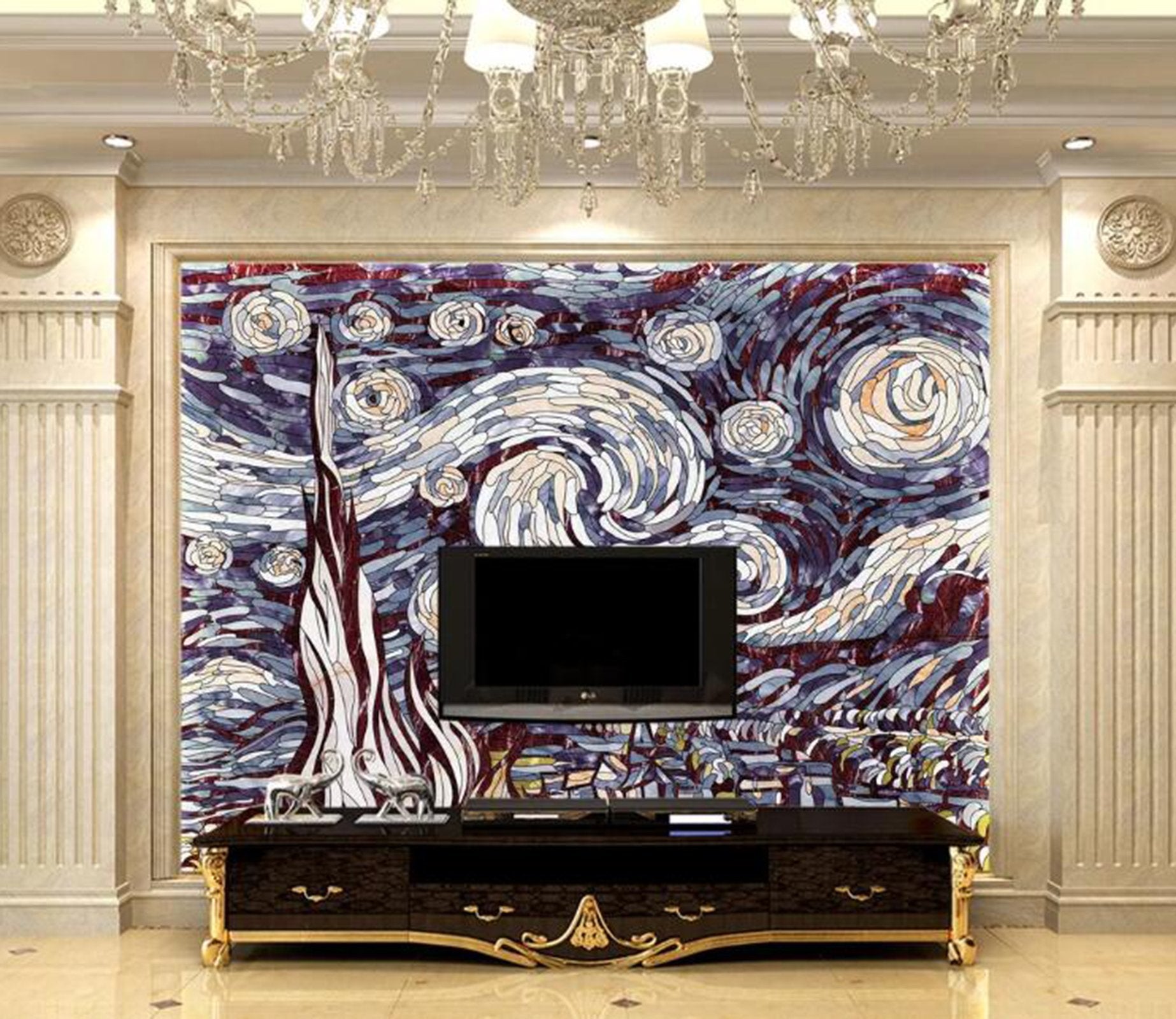 3D Abstract Tree WC56 Wall Murals Wallpaper AJ Wallpaper 2 