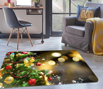 3D Ball Pendant Light Spot 56254 Christmas Non Slip Rug Mat Xmas