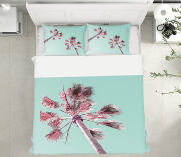 3D Pink Coconut Tree 6951 Assaf Frank Bedding Bed Pillowcases Quilt Cover Duvet Cover