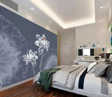 3D Lotus Flower WG25 Wall Murals Wallpaper AJ Wallpaper 2 