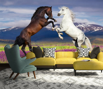 3D Two Horses 1063 Wall Murals
