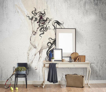 3D Painting Horse WC2354 Wall Murals