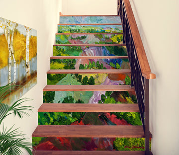 3D Field Oil Painting 9004 Allan P. Friedlander Stair Risers