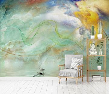 3D Colored Clouds 2049 Wall Murals