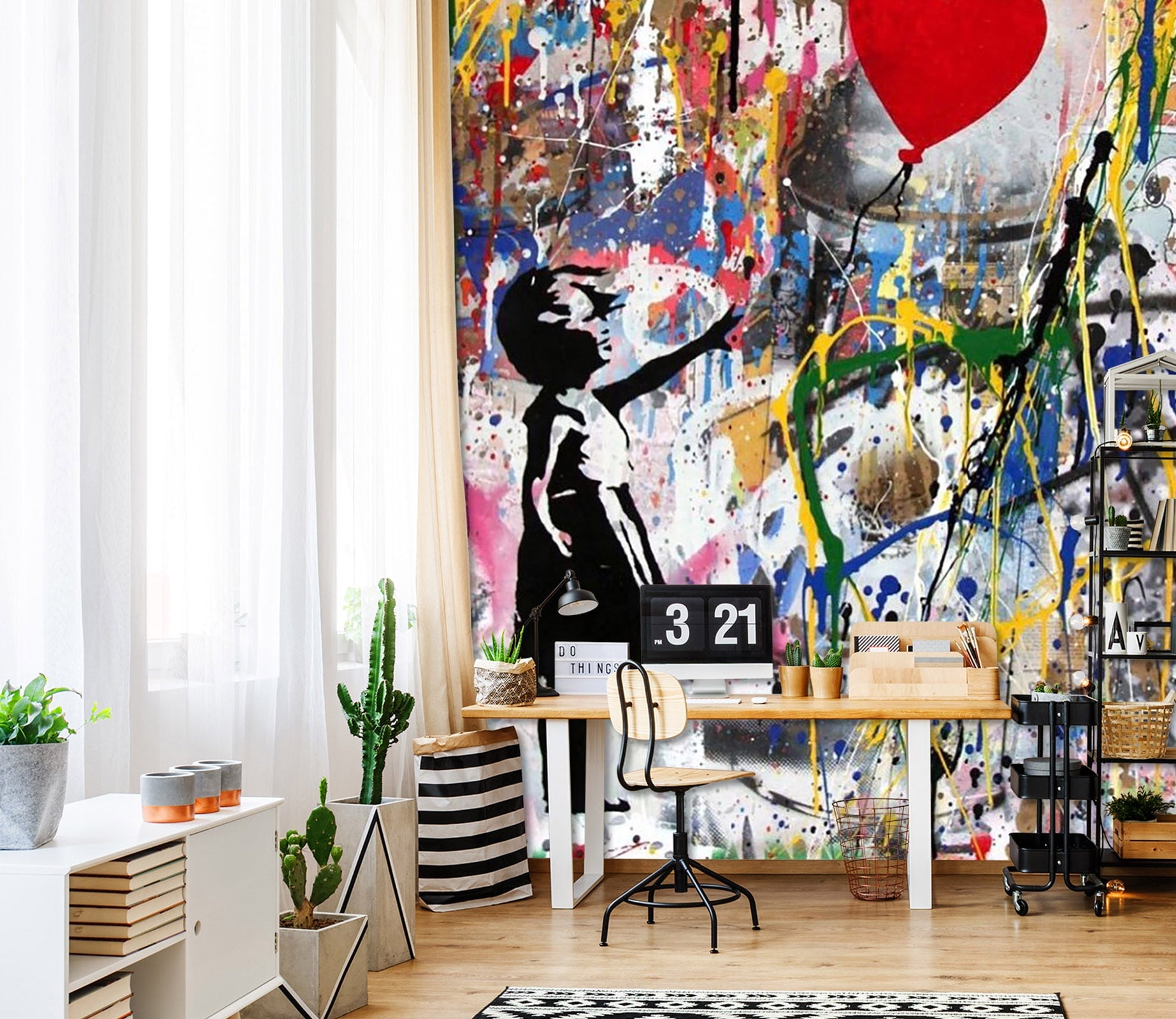 3D Love Balloon 101 Wall Murals Wallpaper AJ Wallpaper 