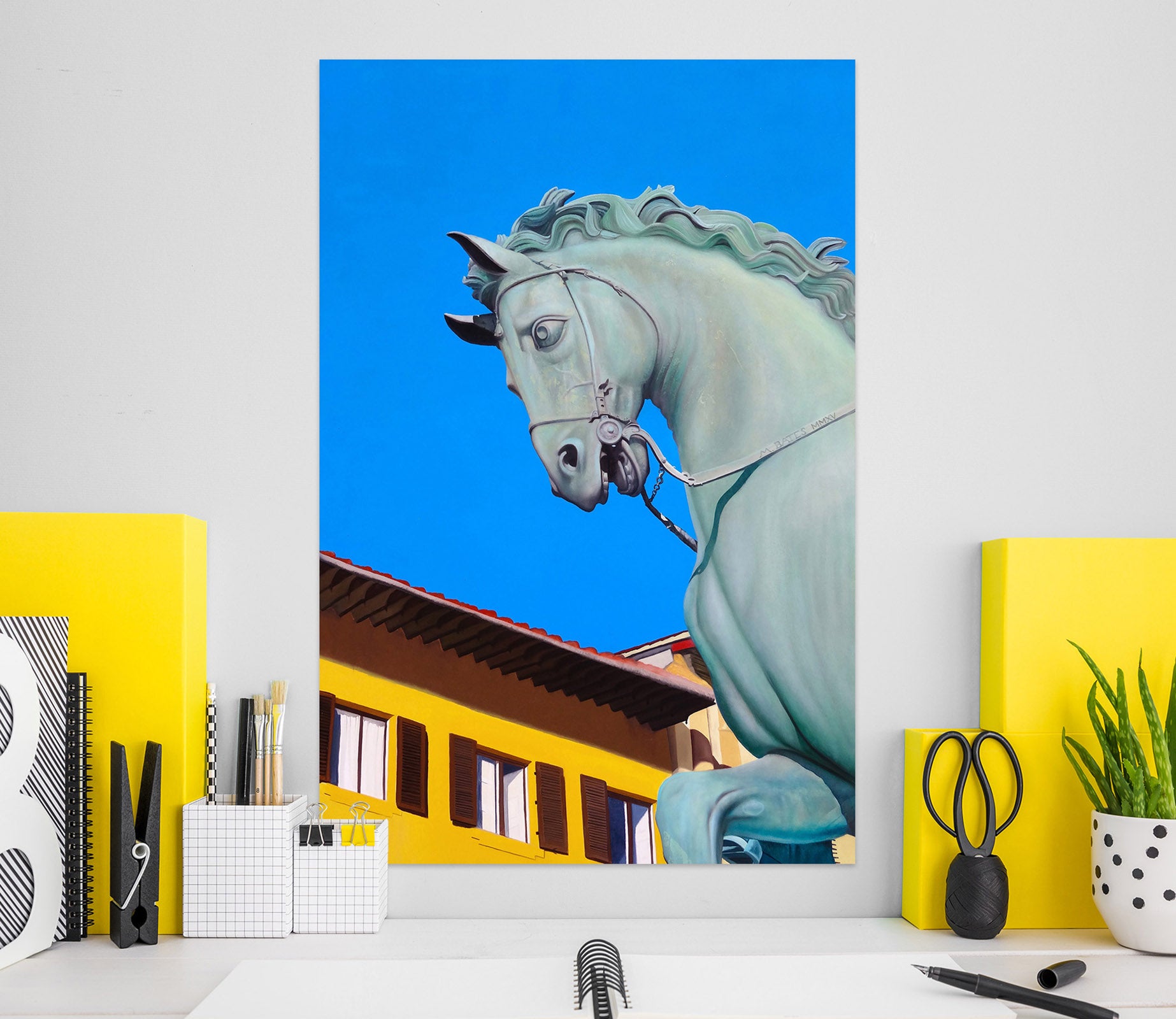 3D Statue Horse 110125 Matthew Holden Bates Wall Sticker