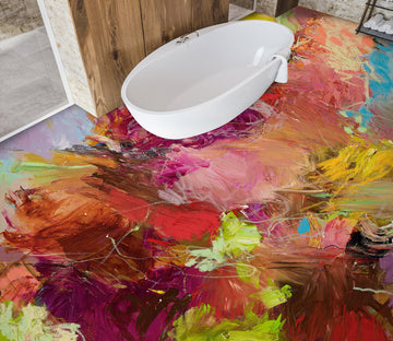 3D Red Paint Texture 9943 Allan P. Friedlander Floor Mural  Wallpaper Murals Self-Adhesive Removable Print Epoxy