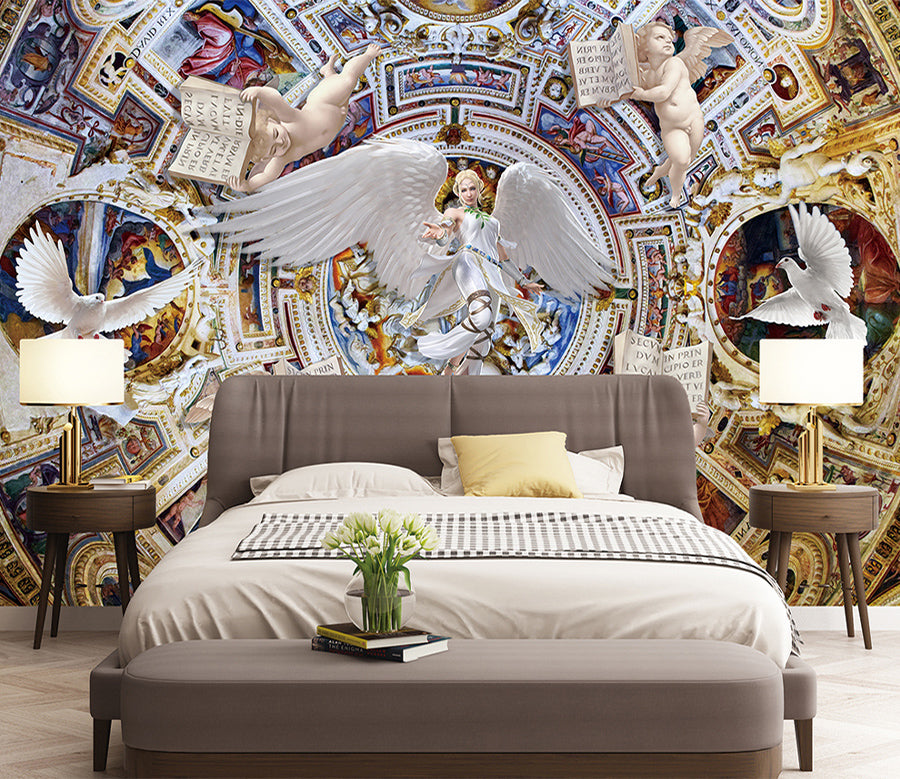3D Angel Wings WG054 Wall Murals