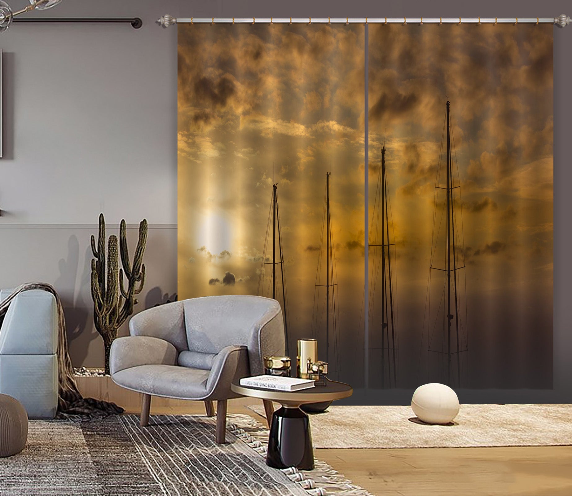 3D Four Trees 148 Marco Carmassi Curtain Curtains Drapes