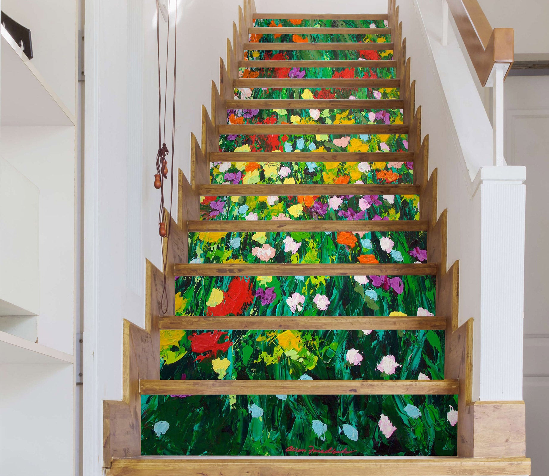 3D Flowers Colorful 89130 Allan P. Friedlander Stair Risers