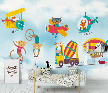 3D Monkey Traffic 1039 Wall Murals