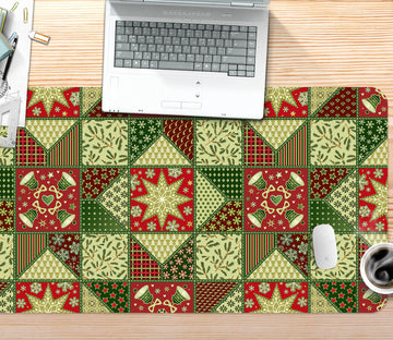 3D Green Pattern 53224 Christmas Desk Mat Xmas