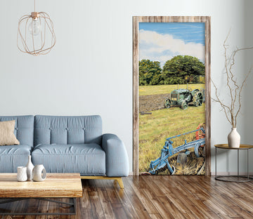 3D Wheat Harvester 103115 Trevor Mitchell Door Mural