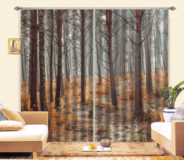 3D Yellow Weeds 6369 Assaf Frank Curtain Curtains Drapes