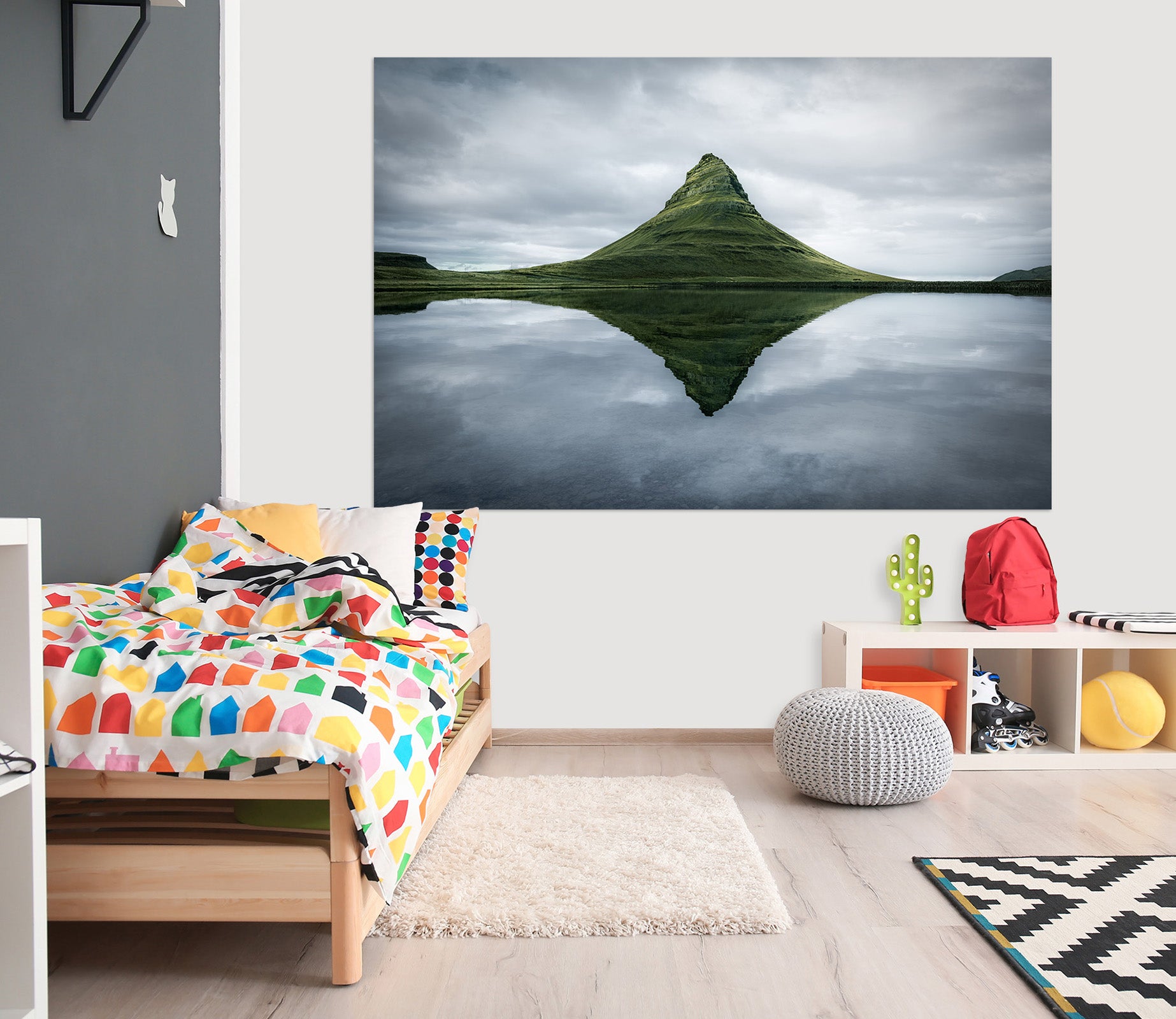 3D Mountain River 168 Marco Carmassi Wall Sticker