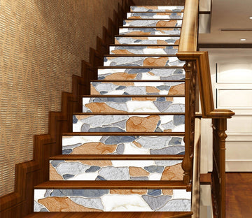 3D Corrosion Mosaic 638 Marble Tile Texture Stair Risers Wallpaper AJ Wallpaper 