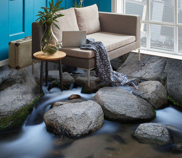 3D Water Between The Stones 1454 Floor Mural  Wallpaper Murals Self-Adhesive Removable Print Epoxy