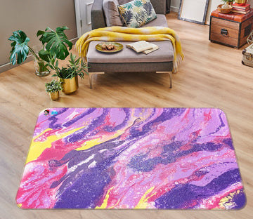 3D Pink Purple Pattern 40016 Valerie Latrice Rug Non Slip Rug Mat