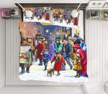 3D Street Snow 12511 Kevin Walsh Bedding Bed Pillowcases Quilt