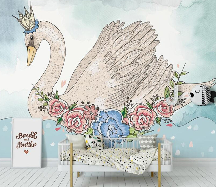3D Swan Queen 975 Wall Murals
